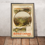 Cartel de viaje del ferrocarril eléctrico del Oberland bernés de Anton Reckziegel, 1904 