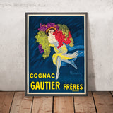 Cognac Gautier Frères Vintage Cognac Poster by Leonetto Cappiello, 1907