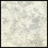 Mappa antica personalizzata di Barnet 