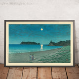 Shichiri Beach in Soshu by Hasui Kawase, 1935