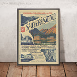 Póster de viaje de Saint-Christau: Chemins de fer d’Orléans et du Midi de H. Poublan 