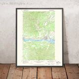 Old Map of Priest River, Idaho by USGS, 1968 – Pend Oreille River & Kaniksu National Forest