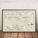 Alte nautische Karte von Bali, Lombok, Flores, Sumba und Timor von Laurie & Whittle, 1798: Java, Banda-See, Expeditionen 