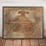 Warrior by Alphonse Mucha, 1860