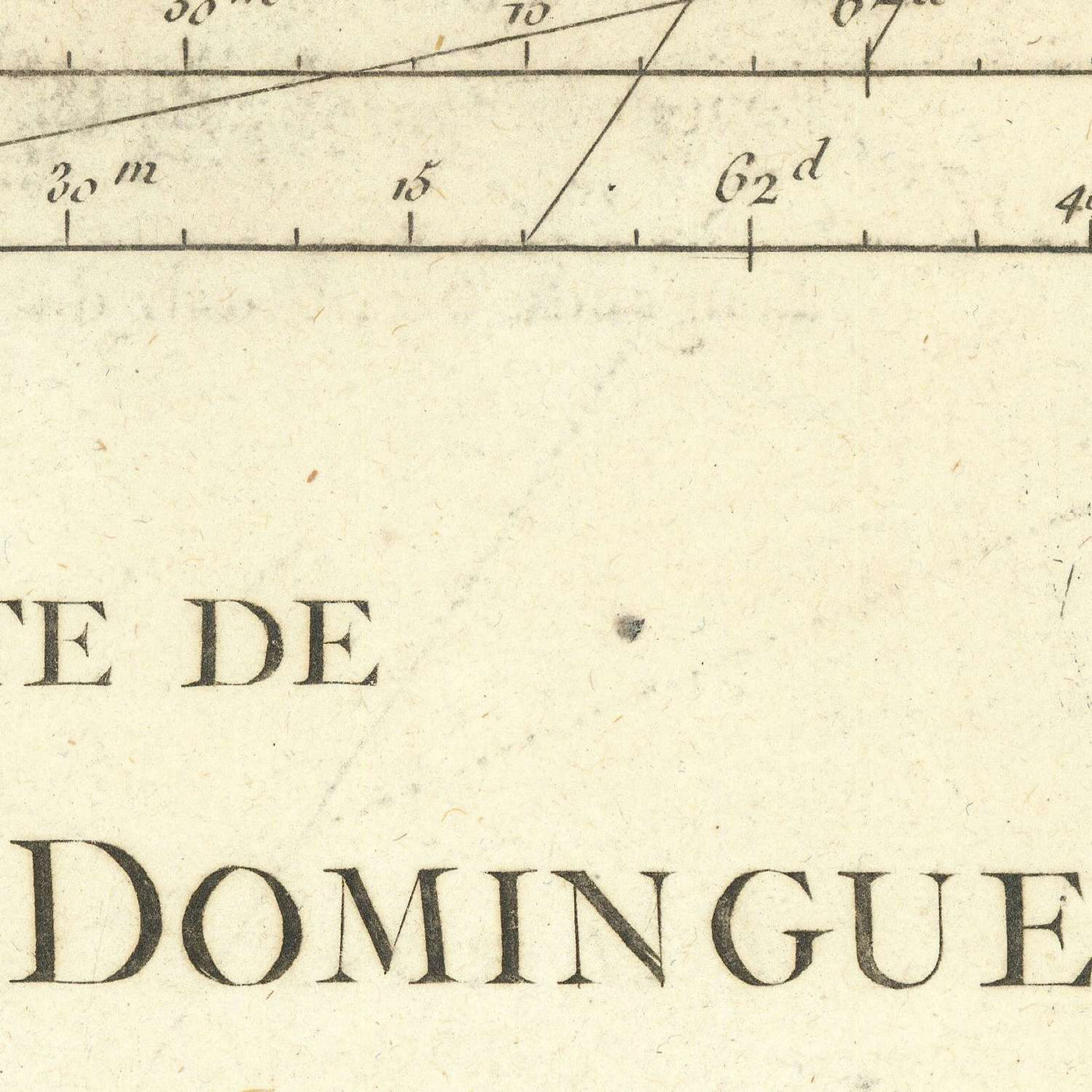 Old Nautical Map of the Caribbean, 1750: Santo Domingo, Haiti, Jamaica, Puerto Rico, Turks & Caicos