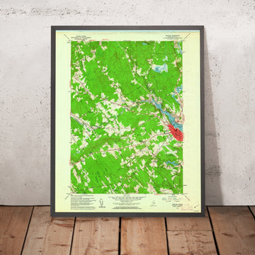 Old Map of Belfast, Maine by USGS, 1960 – Belfast Harbor & Penobscot Bay
