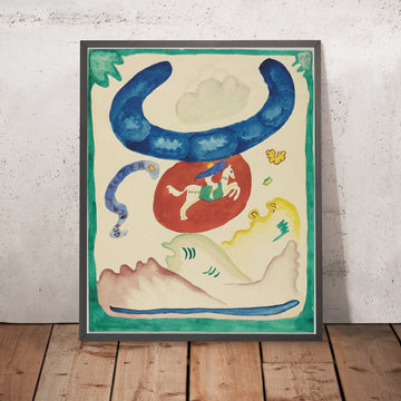 A framed image of 