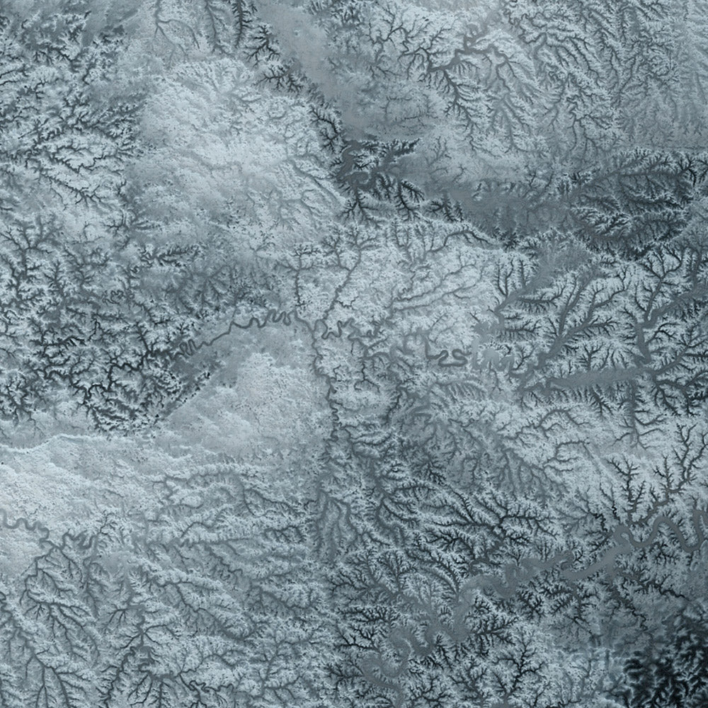 Kentucky Topographic 3D Relief Map