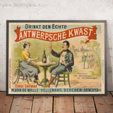 Antwerpsche Kwast Vintage Drinks Advertising Poster by Léon Belloguet, 1903
