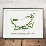 Der Carnoustie Championship Course: Moderne Golfplatzkarte 