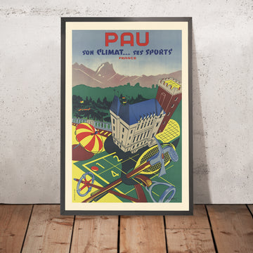 A framed image of 