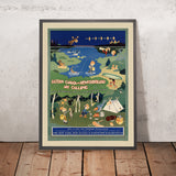 Affiche de voyage de l'Est du Canada et de Terre-Neuve par John Held Jr., 1926 