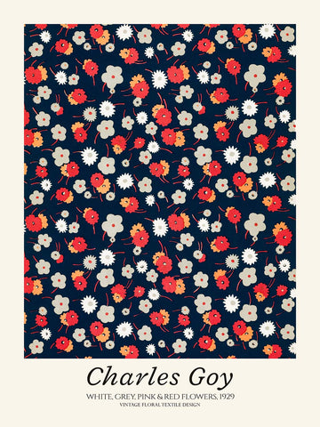 Fiori bianchi, grigi, rosa e rossi di Charles Goy, 1929 