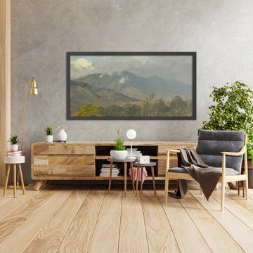 A framed image of 