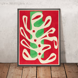 Algue blanche sur fond rouge et vert (White Seaweed on a Red and Green Background) by Henri Matisse, 1947