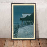 Templo Kiyomizu en Kioto por Hasui Kawase, 1935 