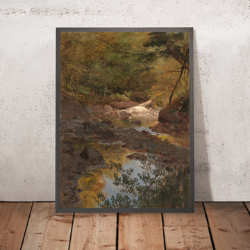 A framed image of 
