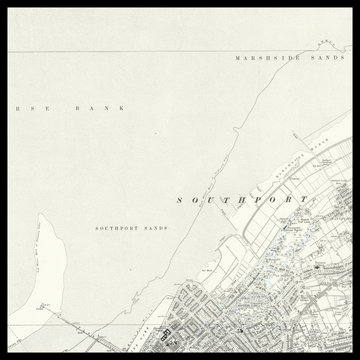 Un antiguo mapa del Ordnance Survey de Crosby