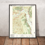 Map of North Conway, New Hampshire by USGS, 1995 – White Mountain National Forest & Saco River