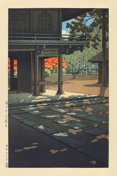 Heirin-ji Temple at Nobidome by Hasui Kawase, 1952