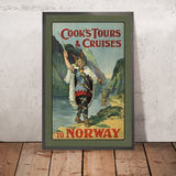 Norwegen-Reiseposter: Cook’s Tours & Cruises von The British Colour Printing Company, 1930 