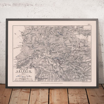 Battaglia di Lipsia di AK Johnston, 1813: Guerre Napoleoniche 