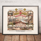 D.A. Mayer Hungarian Wines Vintage Wine Poster, 1877