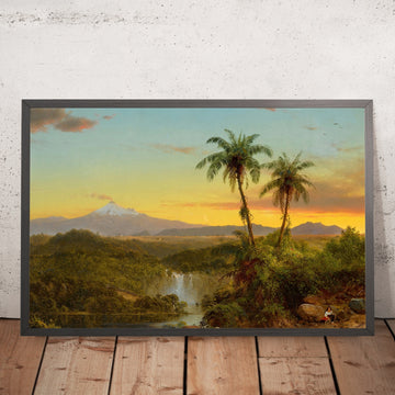 A framed image of 
