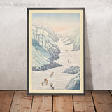 Escaladores del Valle de Nieve en el Mt. Shirouma por Hasui Kawase, 1935 