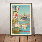 Toulon Travel Poster: Port de guerre by F. Hugo d’Alési, 1901