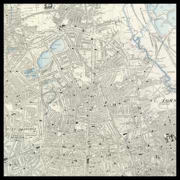 An old Ordnance Survey map of Stoke Newington