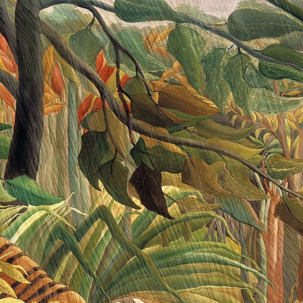 Tigre en una tormenta tropical, Henri Rousseau, 1891