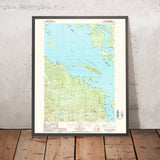 Map of Lake Winnipesaukee, New Hampshire by USGS, 1987 – West Alton, Gilford & Wolfeboro