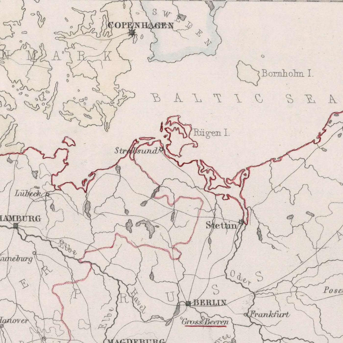 Alte Militärkarte der Feldzüge Napoleons von Johnston, 1792: Amsterdam, Brüssel, Paris, Routen, Schlachten