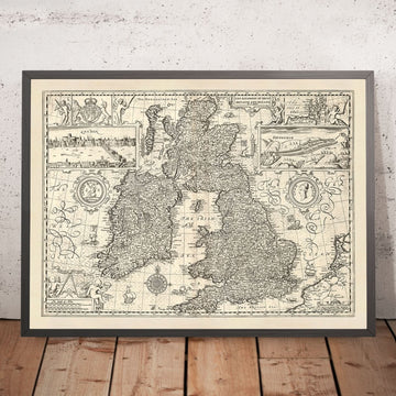 Carte ancienne de la Grande-Bretagne et de l&