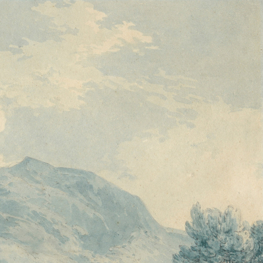 Ilam Rock, Dovedale, Derbyshire par Turner, 1802 