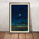 Wintermond über der Toyama-Ebene von Hasui Kawase, 1931 