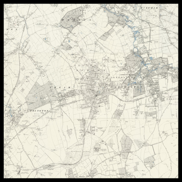 An old Ordnance Survey map of Borough of Sutton