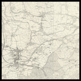 Personalisierte alte Karte von Caerphilly 