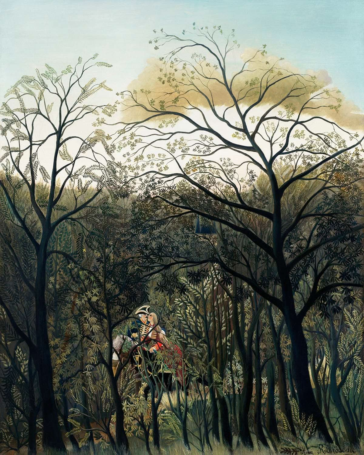 Rendezvous im Wald von Henri Rousseau, 1889