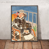 Mademoiselle Matisse in einem schottischen Mantel (Mademoiselle Matisse in a plaid coat) von Henri Matisse, 1918 