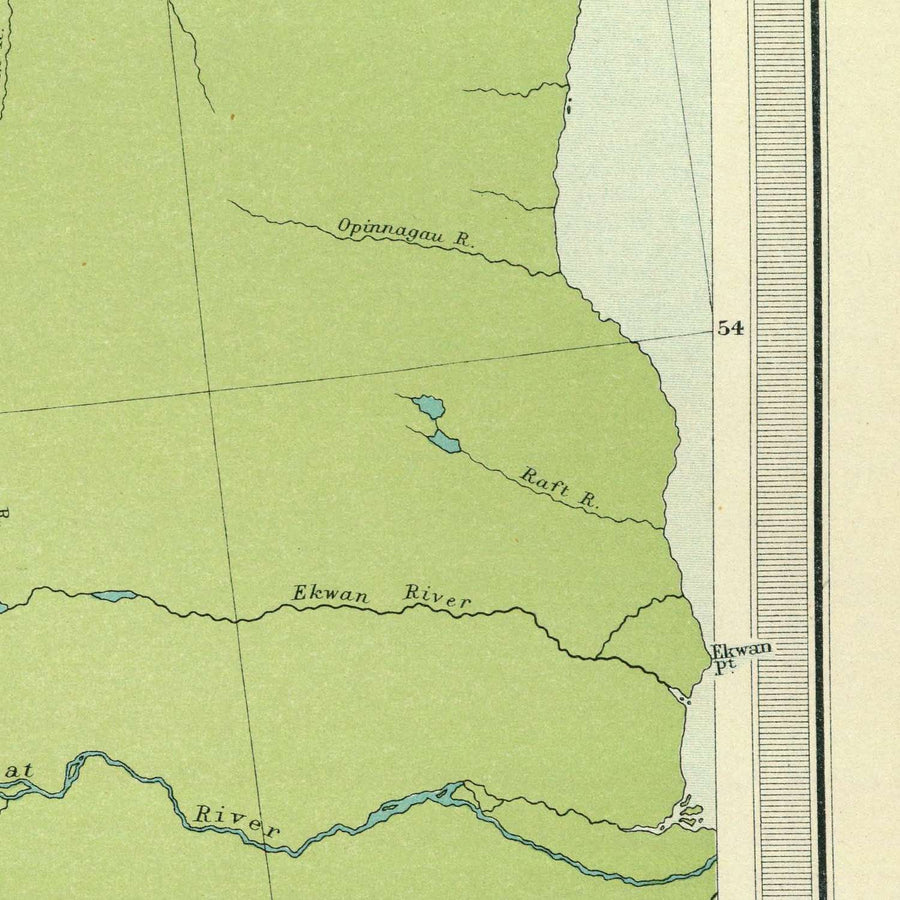 Mappa antica del Manitoba e dell&