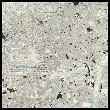 Un antiguo mapa de Ordnance Survey de Mayfair