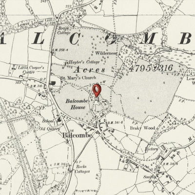 Personalised Old Map of Ayr