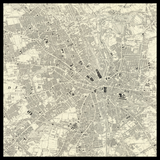 Mappa antica personalizzata di Bradford 