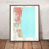 Old Map of Lake Bluff, Illinois by USGS, 1960 – Lake Forest, Waukegan & Lake Michigan
