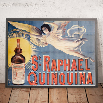 A framed image of St. Raphael Quinquina Vintage Aperitif Poster by Pal, 1890