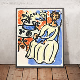 Marie-José in abito giallo (Marie-José in a Yellow Dress) di Henri Matisse, 1950 