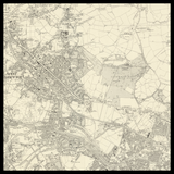 Mapa antiguo personalizado de Smethwick 