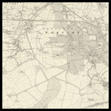 Personalised Old Map of Leigh